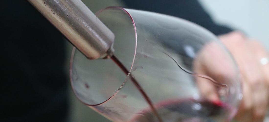 Vino Intrepido red wine in glass